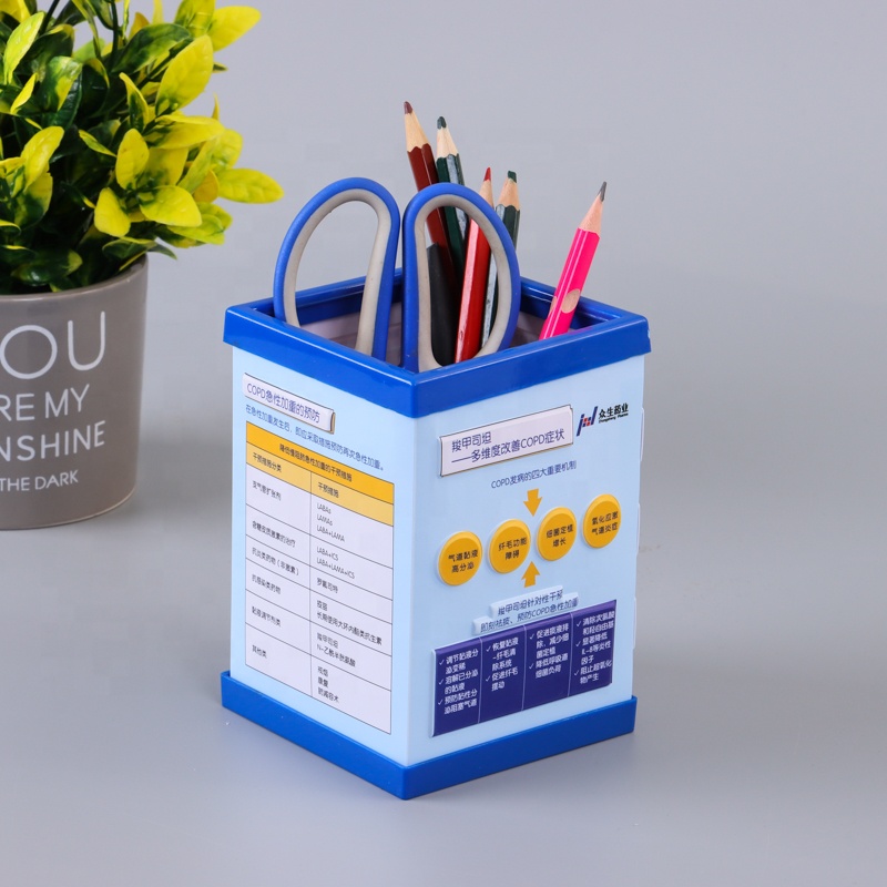 Hot Sale Plastic  Office Stationery Holder Desktop Pen Pencil Holder for Doctor product view