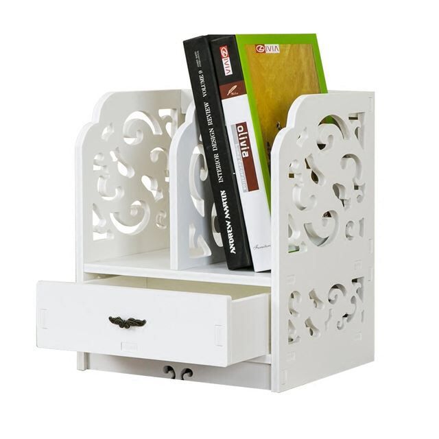 Hot Bookshelf Bookcase Student Desktop Receptacle Shelf Simple Multi-functional Shelf Office Bedside Small Table Bookshelf product view