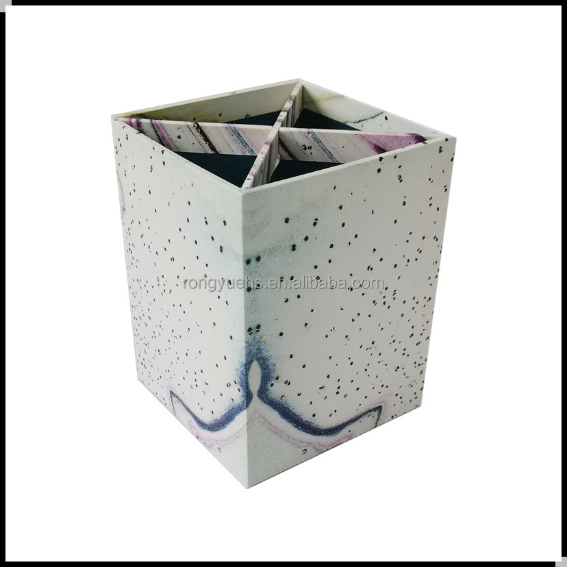Custom Desk Organizer Stationary Accessories Pen Organizer Cardboard Pencil Holders Pen Box Pen Holder detail