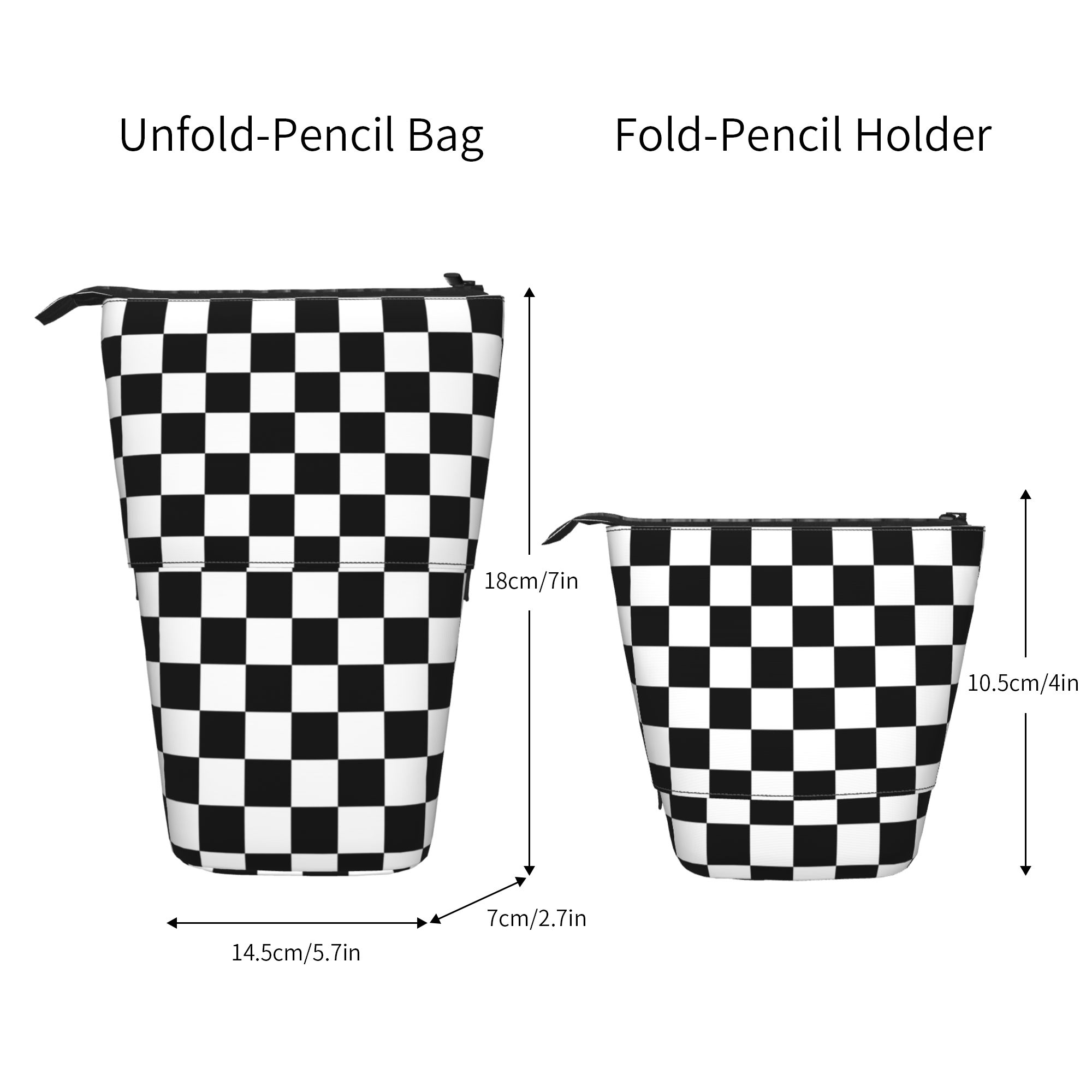 Custom/Wholesale Cow Print Telescopic Pen Holder Standing Pencil Case Desktop Storage Organizer for Office product view