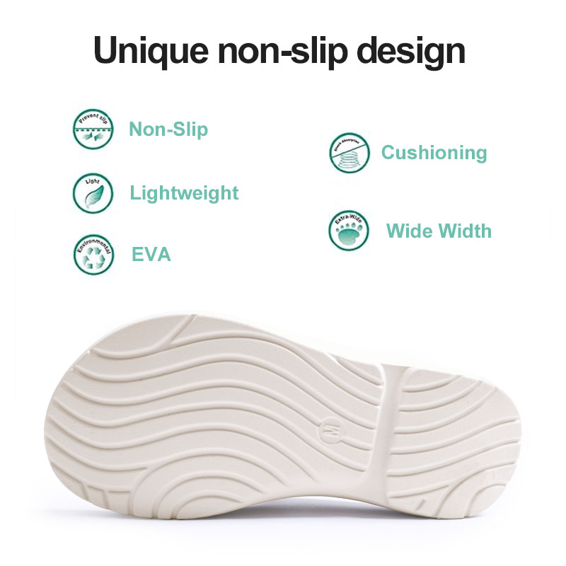 Comfy Flip Flops for Women With Arch Support  Orthotic, Non-Slip Sole Slip on Casual Indoor and Outdoor Ladies Sandals detail