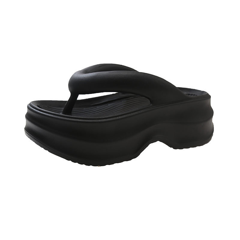 2024 Custom Platform Light Weight Summer Flip Flops for for Women Beach Casual Shoes Height Increasing