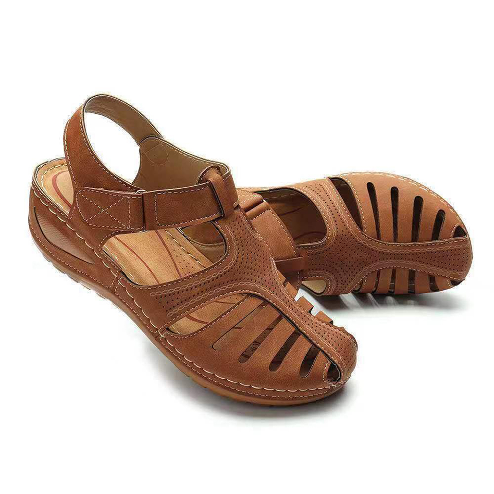 Non-slip Womens Sandals Fish Mouth Sandals Lady Clothes Wedges Heels Women Luxury Shoes Flat Sandal and Shoe for Women 2023 product view