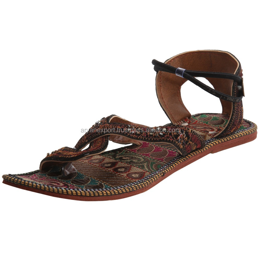 Real Leather Stylish Flip Flops Slipper Sandal Women detail