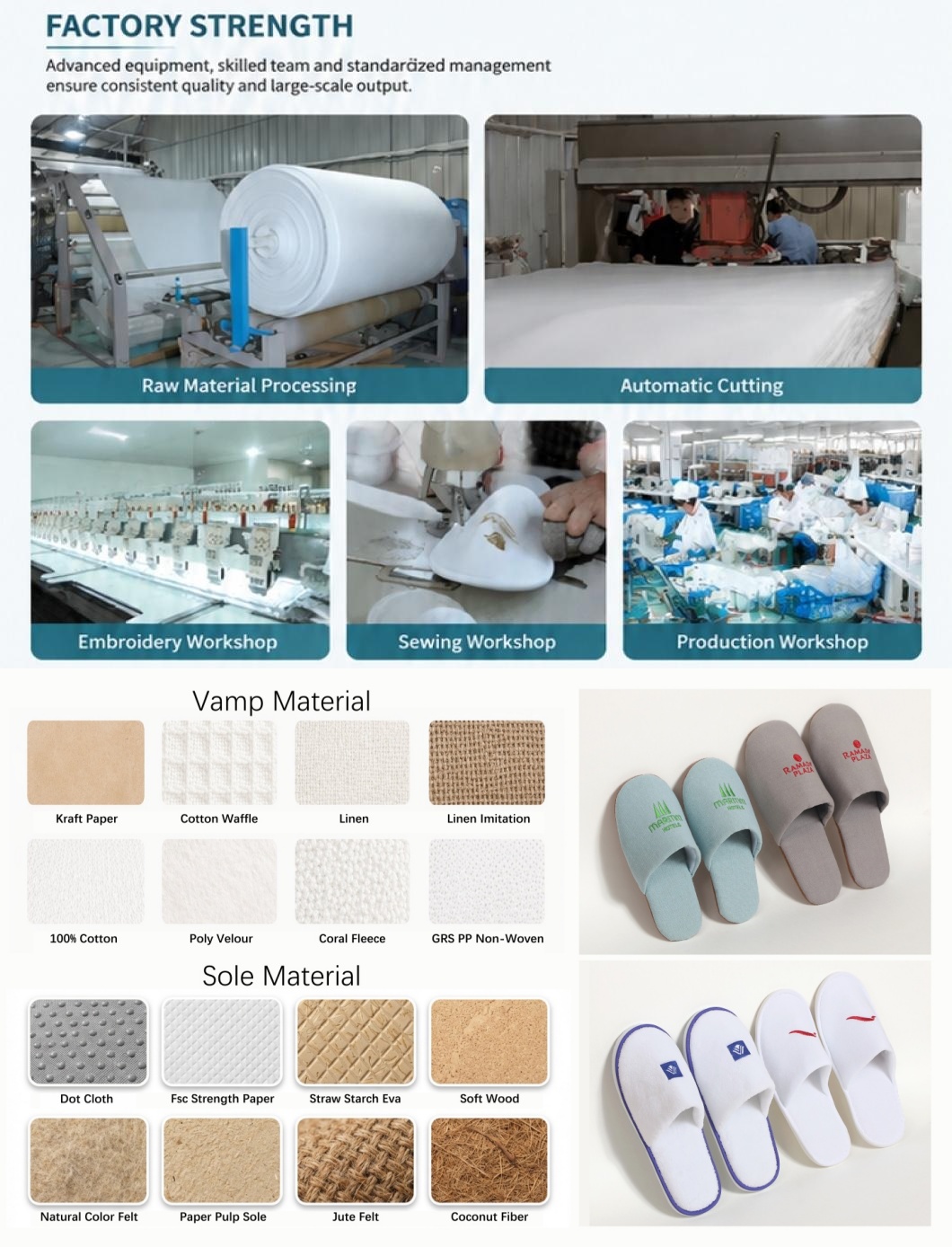 Custom Logo Soft EVA Sole Coral Fleece Hotel Spa Slippers Disposable Closed Toe Hotel Slippers for Guest Rooms product view
