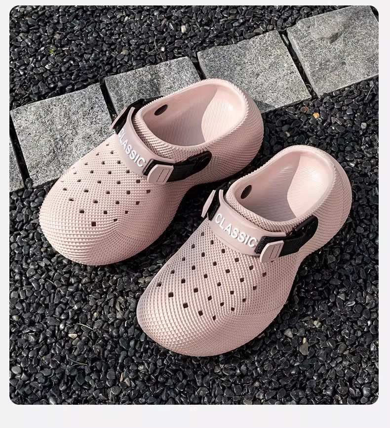 Unisex Eva Sandals 3D Printed Texture Clog Wide Fit Mules Summer Outdoor Non-Slip Water-Walking Couple Slide slippers for Womens detail