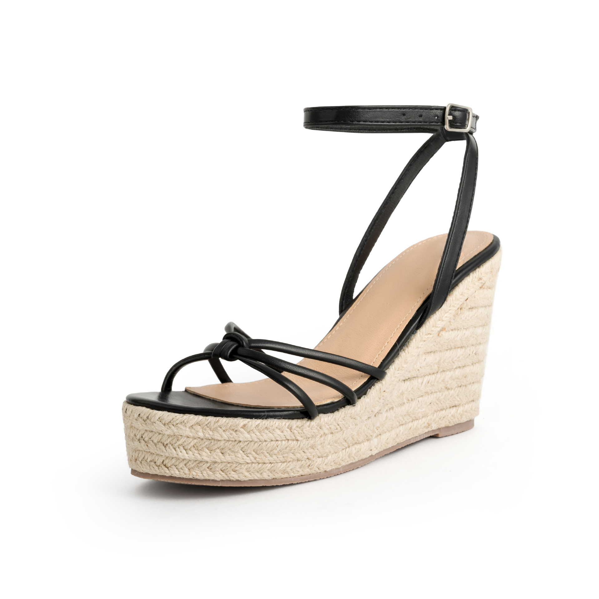 Women's High Heels Wedges Sandals Shoes Ladies Spring Summer Ankle Strap Thick-Soled Platform Roman Outdoor Sandalias OEM product view