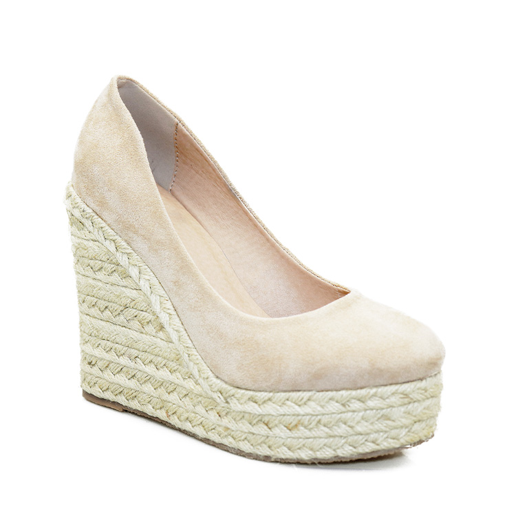 Elegant Ladies Party Shoes Brand Women Pumps with 7cm Wedge Heel and 42 Big Size Espadrilles Wedges High Heels Platform Style product view