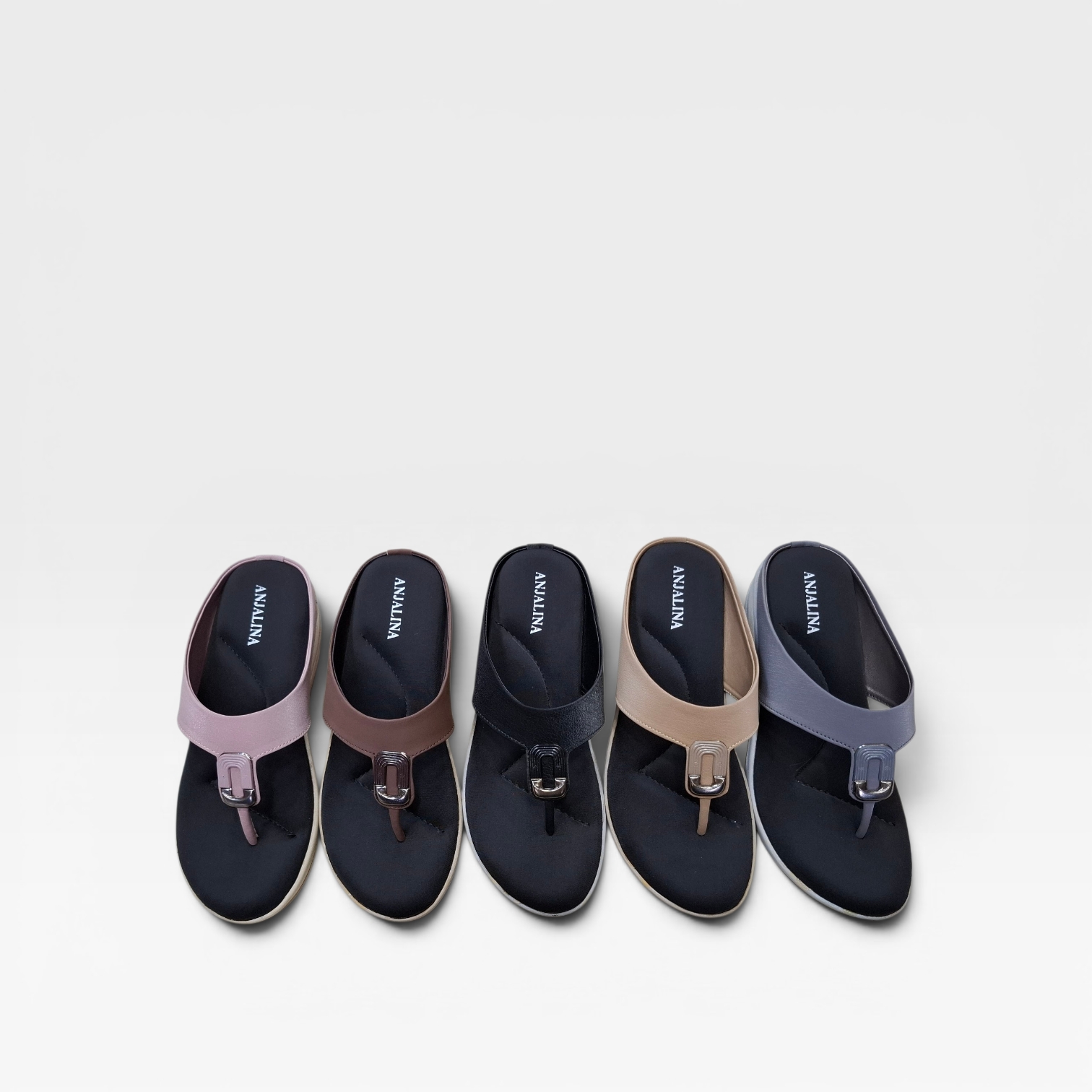 Women Fashion Comfortable Slippers Wedge Heel Flip Flop Buckle Strap Soft Cushion Anti Slip Lightweight Daily Wear Outdoor detail