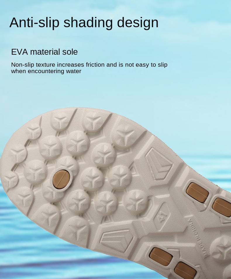 Breezestep EVA Thick Sole Open Flip Flops Men Women | Soft Cushion Anti Slip Breathable Waterproof Beach Sandals | Summer detail