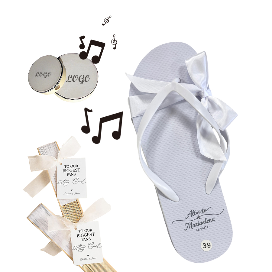 Custom Logo Wedding Flip Flops for Guests Bulk Sandal Dancing Slipper Beach Pool Party Lightweight Soft Summer Spring Autumn