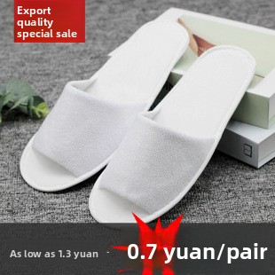 Hotel Disposable Amenities Guesthouse Room Slippers Beach Bathing Flip-Flops Waffle-Patterned Half-Wrap Extra-Thick Non-slip detail