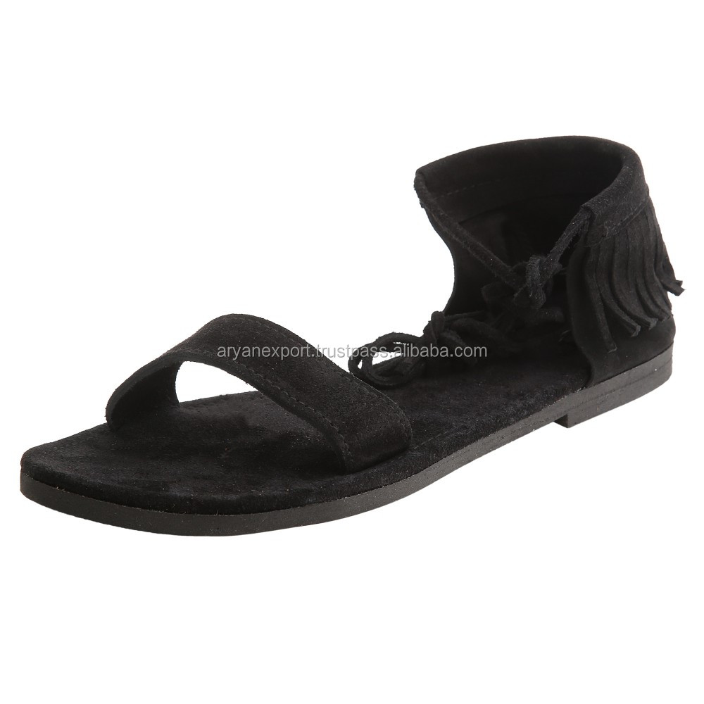 Real Leather Stylish Flip Flops Slipper Sandal Women detail