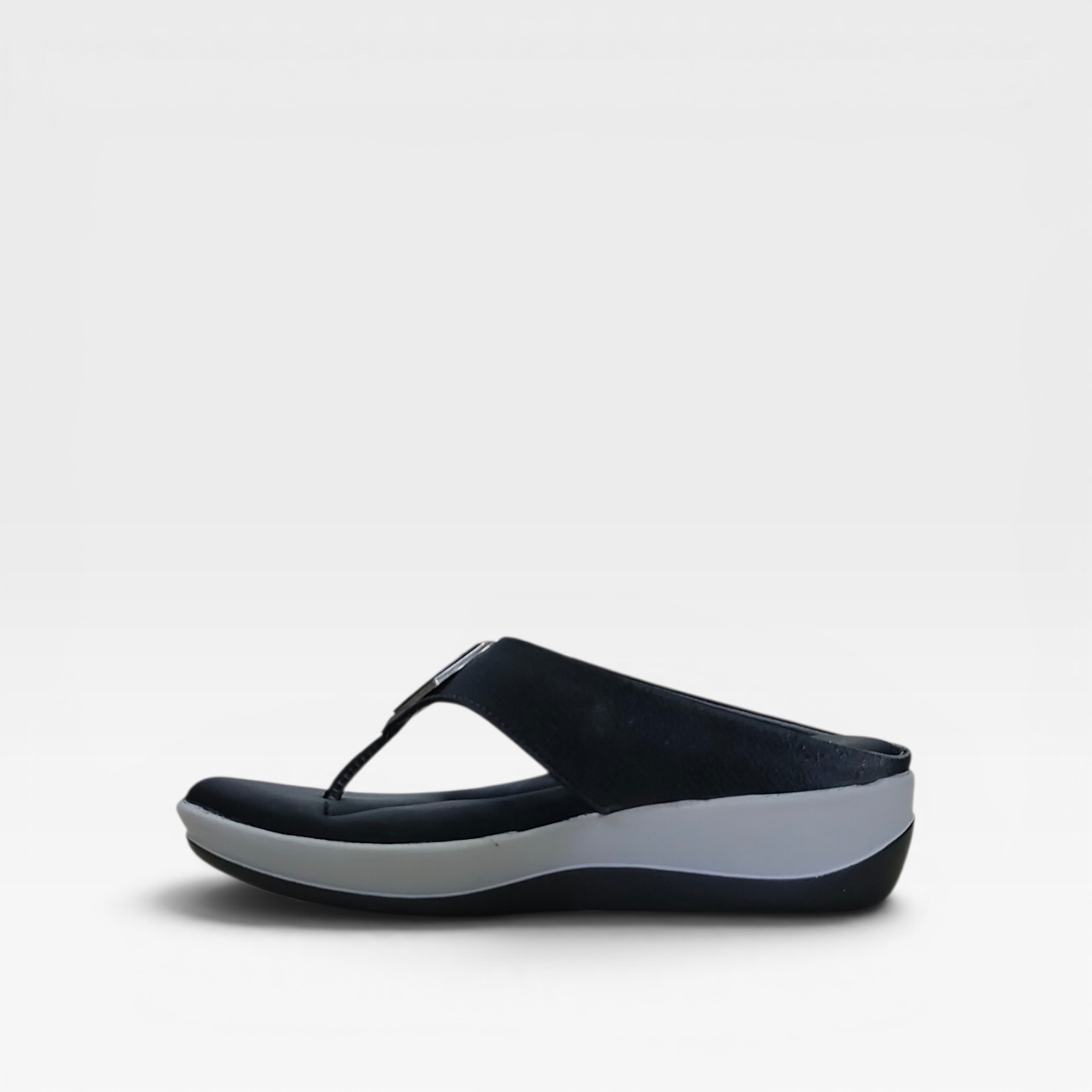 Women Fashion Comfortable Slippers Stylish Wedge Heel Flip Flop Lightweight Anti Skid Soft Cushion Daily Wear Indoor Outdoor product view