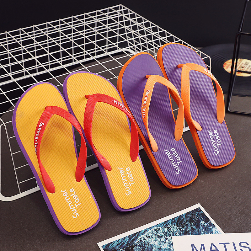 Summer Beach Casual Slipper Flip-Flops Logo Thong Flip Flop Sandal Outdoor Height Increasing Platform Style product view