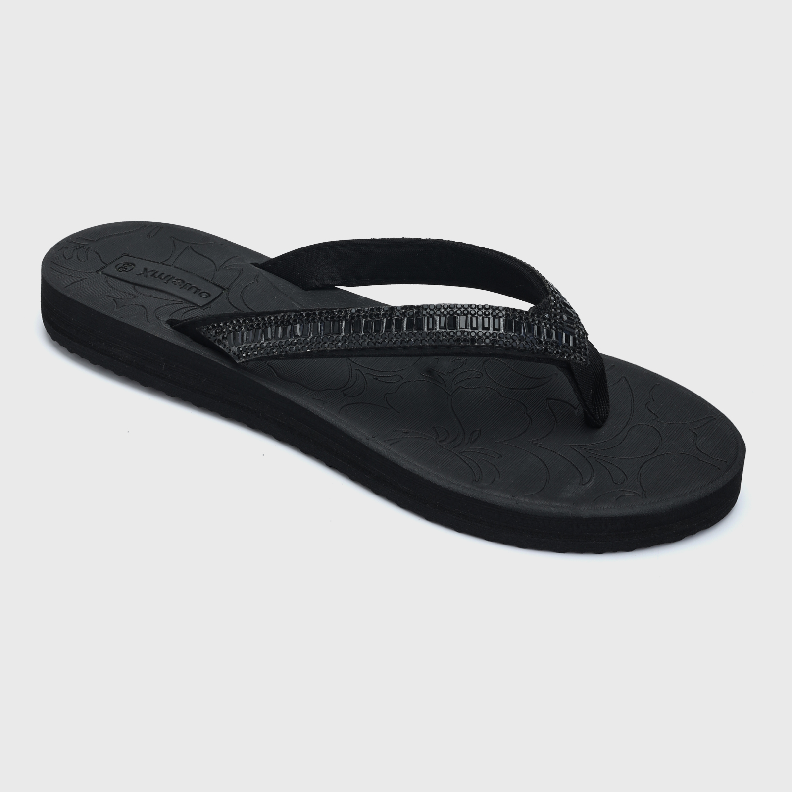 In Stock Women's Arch Support Flip Flops Anti-Slip Rhinestone Sandals EVA Beach Slippers Fast Shipping product view
