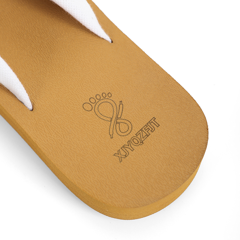 Women EVA Flip Flops Knotted Cloth Strap Lightweight Beach Slippers detail