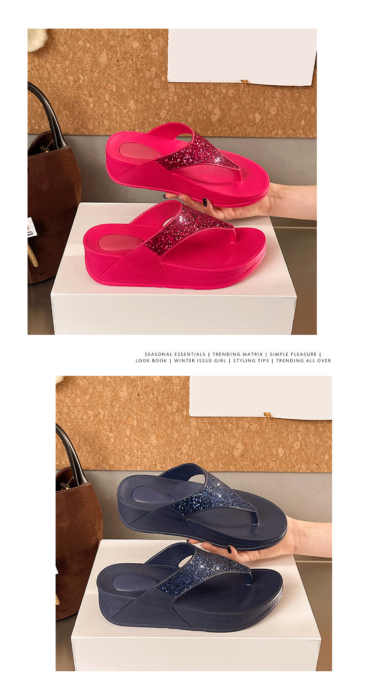 New Arrival Summer Beach Water Shoes Latest Design Women Flip Flops detail