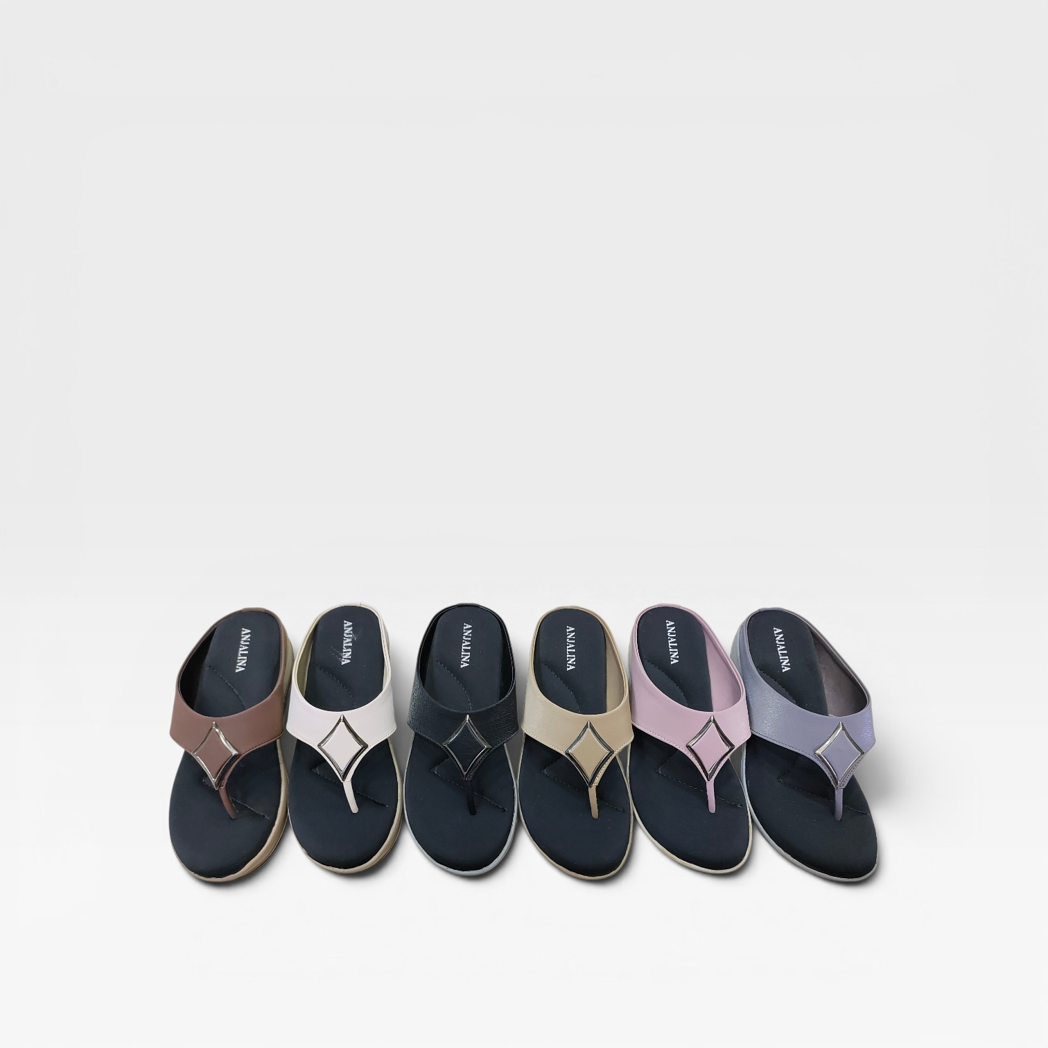 Women Fashion Comfortable Slippers Stylish Wedge Heel Flip Flop Lightweight Anti Skid Soft Cushion Daily Wear Indoor Outdoor product view