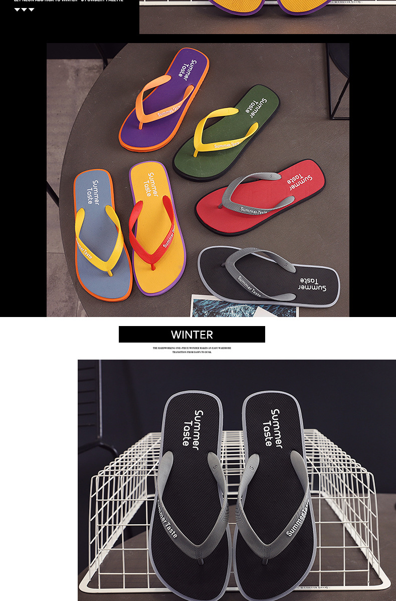 Summer Beach Casual Slipper Flip-Flops Logo Thong Flip Flop Sandal Outdoor Height Increasing Platform Style detail