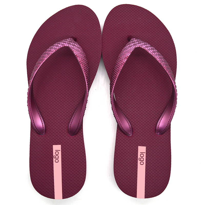 Hot Sales Wedge Heel Women Rubber Flip Flops detail
