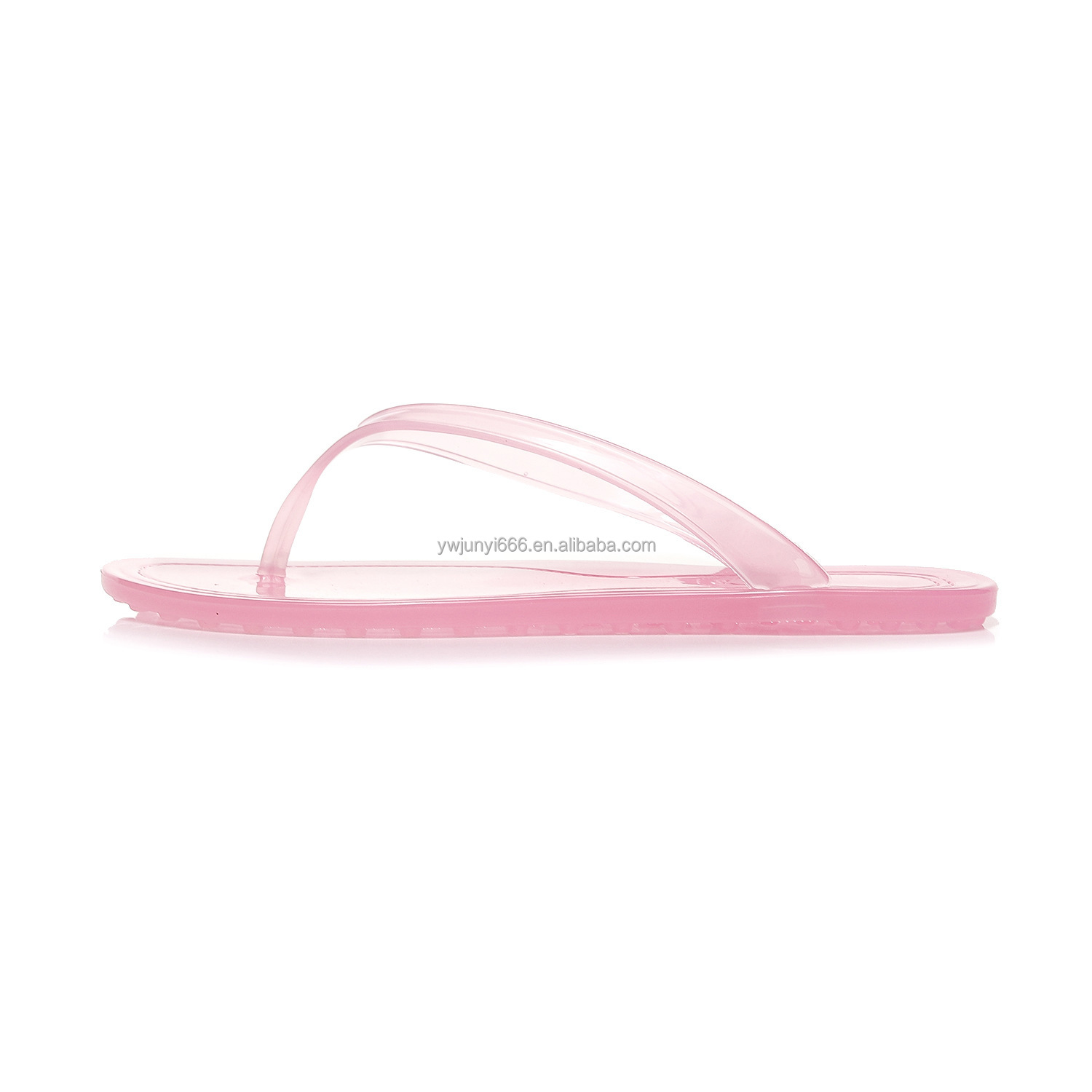 Fashion Versatile Women Plastic Jelly Flip Flops Flat Clip Toe Sandals Casual Outdoor Beach Thong Slippers for Summer detail