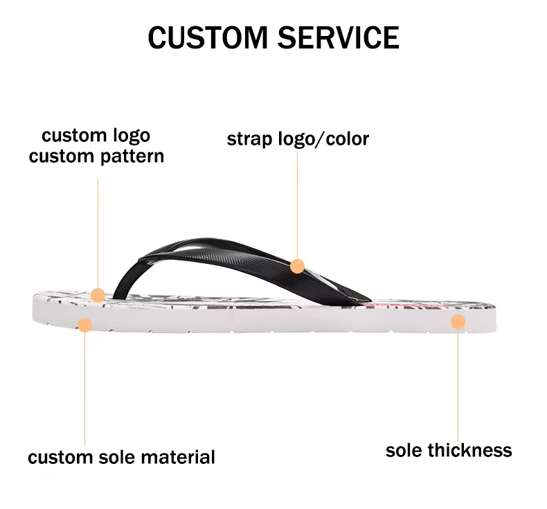 Nicecin Custom Logo Ladies PVC Flip Flops Soft Leather Platform Sandals for Women with Fashion Trend Spring Summer Beach Seasons product view