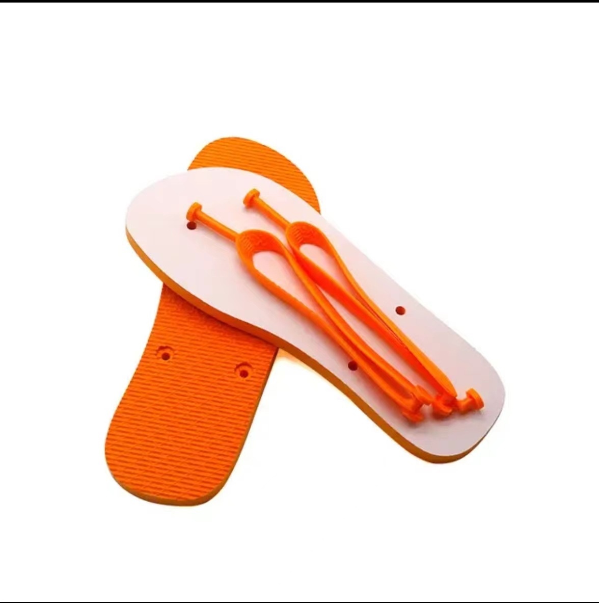 Flip Flop Blanks Heat Press White Rubber Beach Sandals Custom Sublimation slippers for Men Flip-flops Ladies Slipper product view