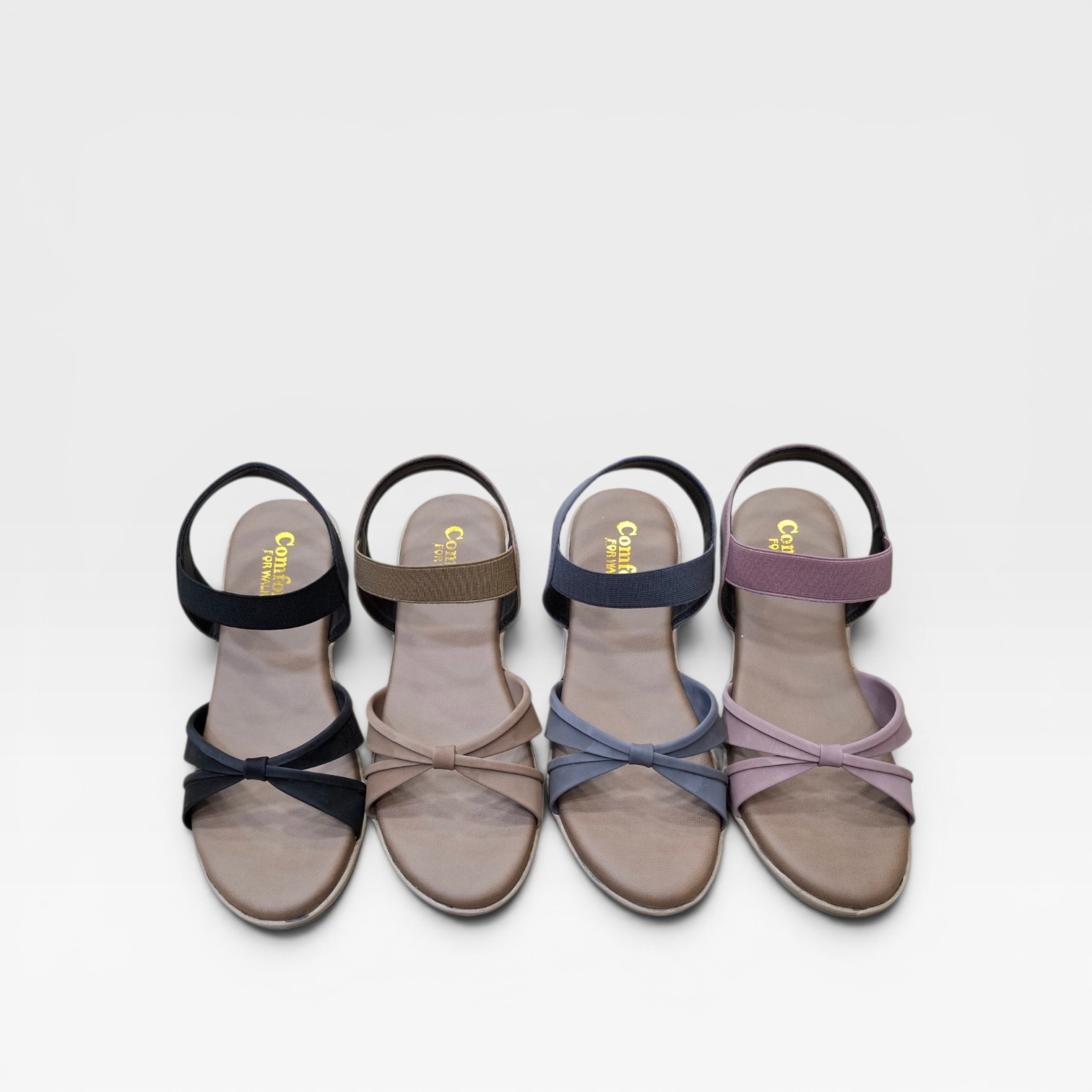 Womens Flat Sandals Comfortable Bow Strap Casual Fashion Footwear for Daily Outdoor Wear detail