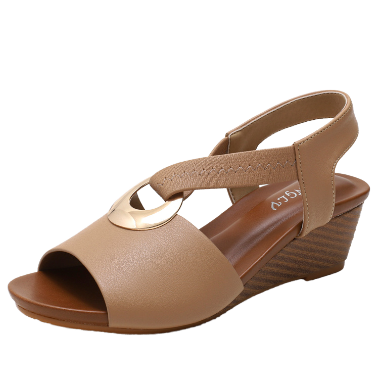 Hot Sale Summer Wedge Heel Sandals Thick Sole Lightweight Anti Slip Comfortable Casual Womens Mom Shoes product view