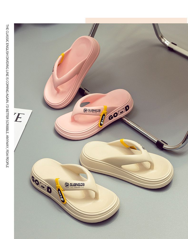 Women's Designer EVA Flip Flops Slippers Wholesale Summer 2025 Thick-Soled Non-Slip Beach Sandals for Women & Ladies detail