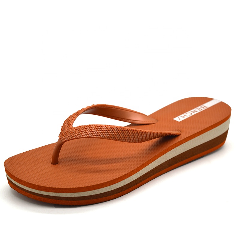 Hot Sales Wedge Heel Women Rubber Flip Flops product view