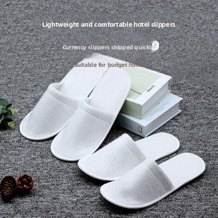 Hotel Disposable Amenities Guesthouse Room Slippers Beach Bathing Flip-Flops Waffle-Patterned Half-Wrap Extra-Thick Non-slip detail
