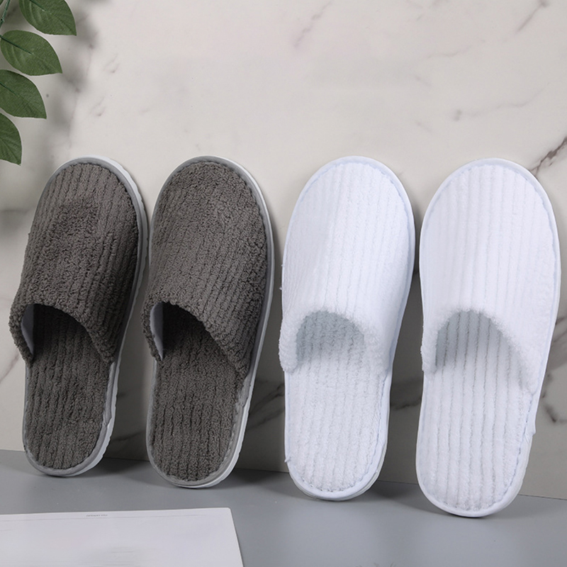 Wholesale Light Weight SPA Customization logo Cheap Comfortable High Quality Hotel Bathroom slippers for Women detail