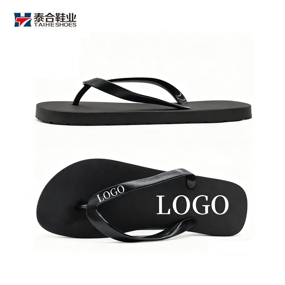 DIY Custom Logo Personalized Rubber Flip Flops-Breathable Lightweight Diy Slippers Beach Slides with Anti-Slip Sole product view
