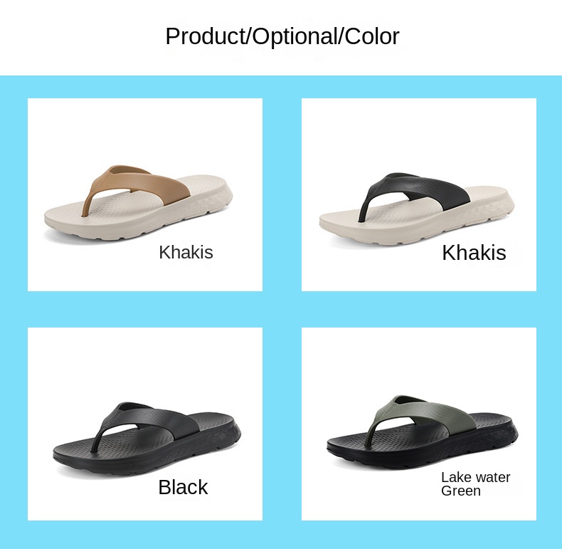 Breezestep EVA Thick Sole Open Flip Flops Men Women | Soft Cushion Anti Slip Breathable Waterproof Beach Sandals | Summer detail