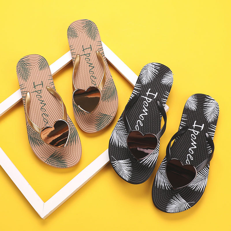 Women Sandals 2022 Sandals for Women and Ladies Beach Cheap Heart Shape Wholesale Flip Flops Slippers Shoes Ladies product view