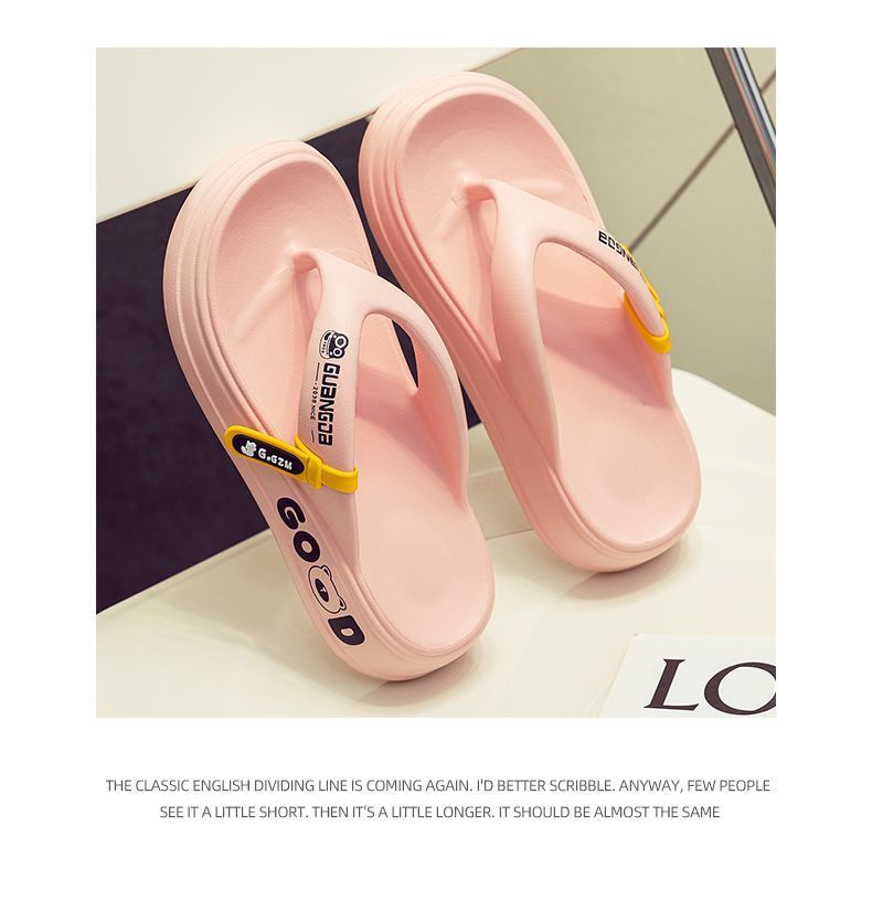 Women's Designer EVA Flip Flops Slippers Wholesale Summer 2025 Thick-Soled Non-Slip Beach Sandals for Women & Ladies detail