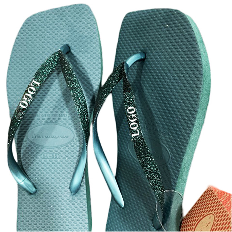 Nicecin Custom Logo Ladies PVC Flip Flops Soft Leather Platform Sandals For Women With Fashion Trend Spring Summer Beach Seasons