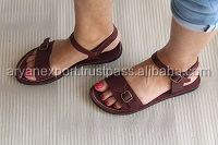 Women Slipper Leather Greek Slipper Women Flat Slipper detail
