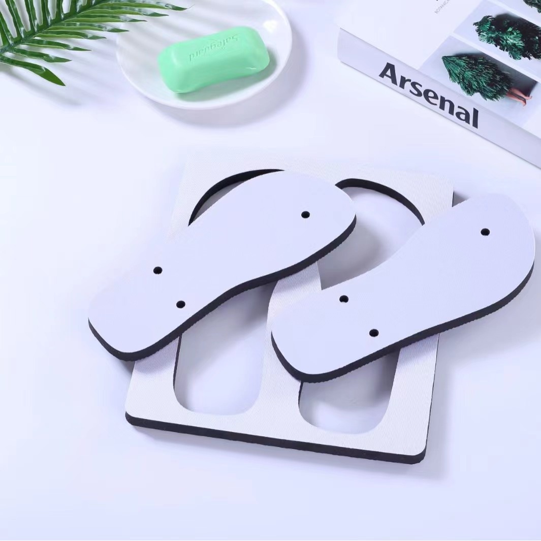 Flip Flop Blanks Heat Press White Rubber Beach Sandals Custom Sublimation slippers for Men Flip-flops Ladies Slipper detail