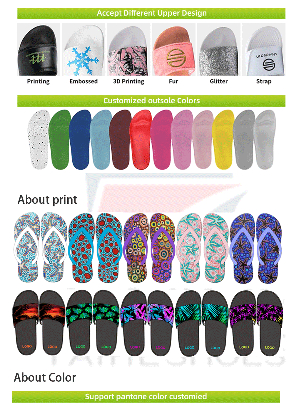 High-end Luxury Brand Custom Flip-flops Factory Custom Flip Flops Personalized White Color Women Wedding Flip Flops detail
