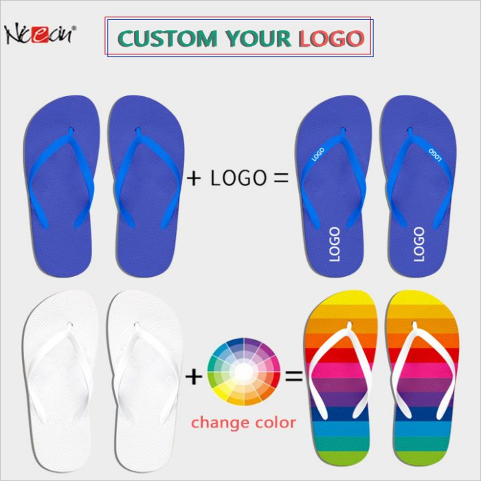 Nicecin Custom Logo Ladies PVC Flip Flops Soft Leather Platform Sandals for Women with Fashion Trend Spring Summer Beach Seasons product view