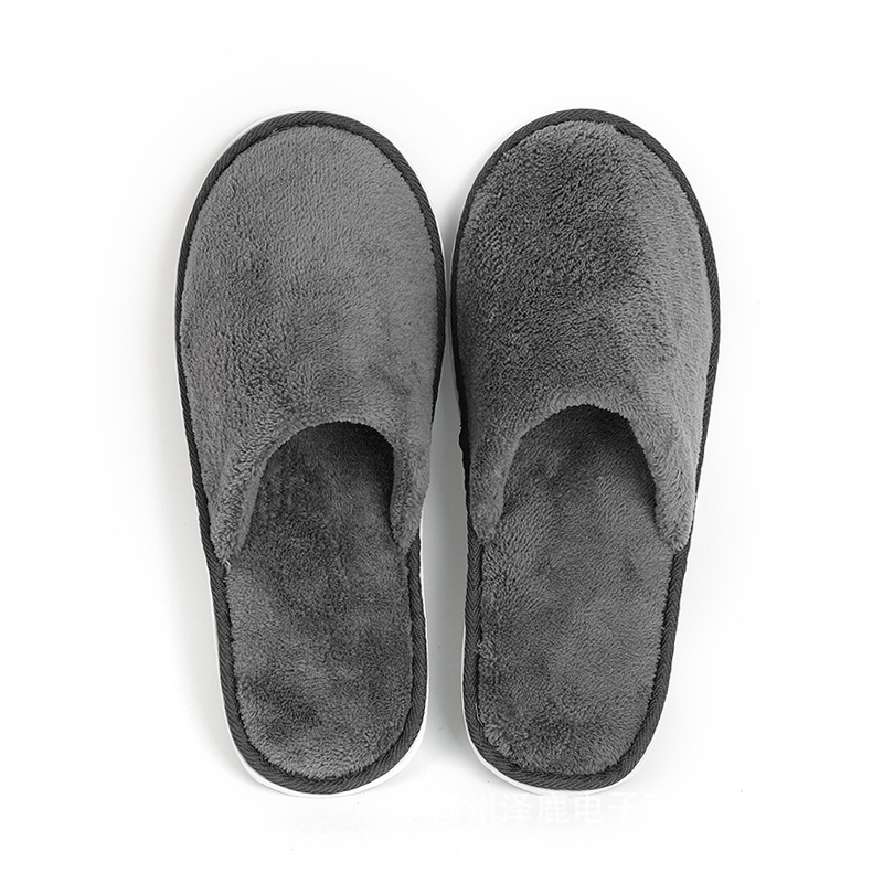 Men and Women Couple Custom logo Personalized Washable Disposable Customer Service Star Spa Luxury Hotel slippers product view