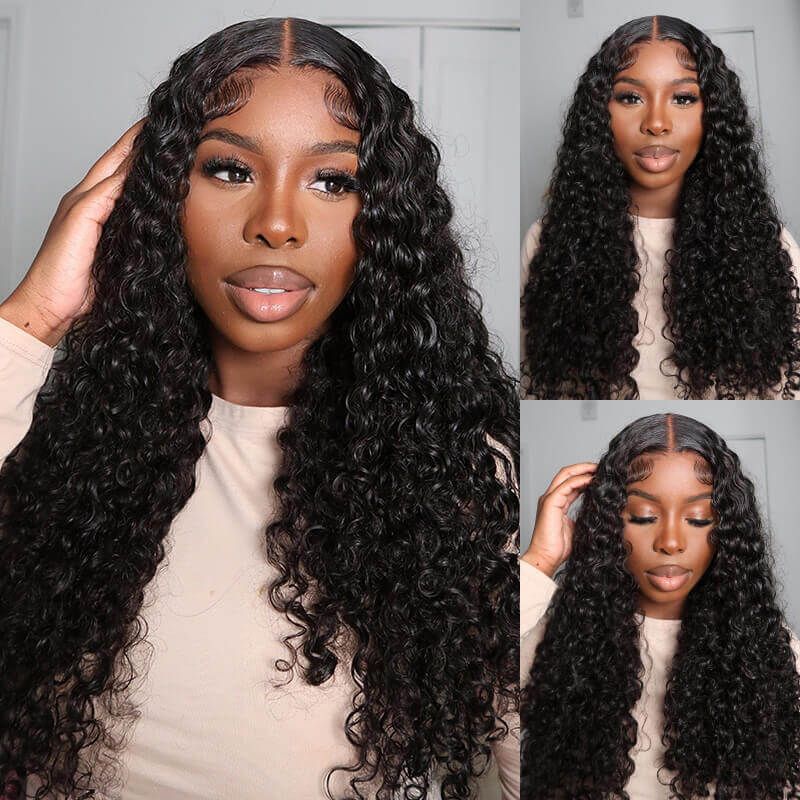 Raw Indian Hair Cuticle Aligned Hair Vendors Deep Wave 13x4 Lace Front Human Hair Wigs for Black Women Peruvian Hair Hd Lace Wig product view