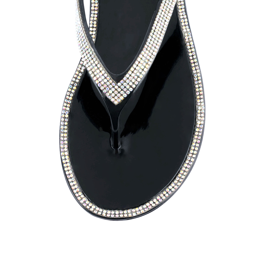 Shining Rhinestone Women Flip Flops detail