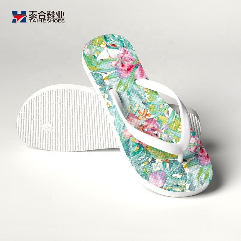 Women's Spring Summer Fashion Print Flip-flops Lightweight Anti-Slippery Customizable High Quality Cheap Wholesale product view