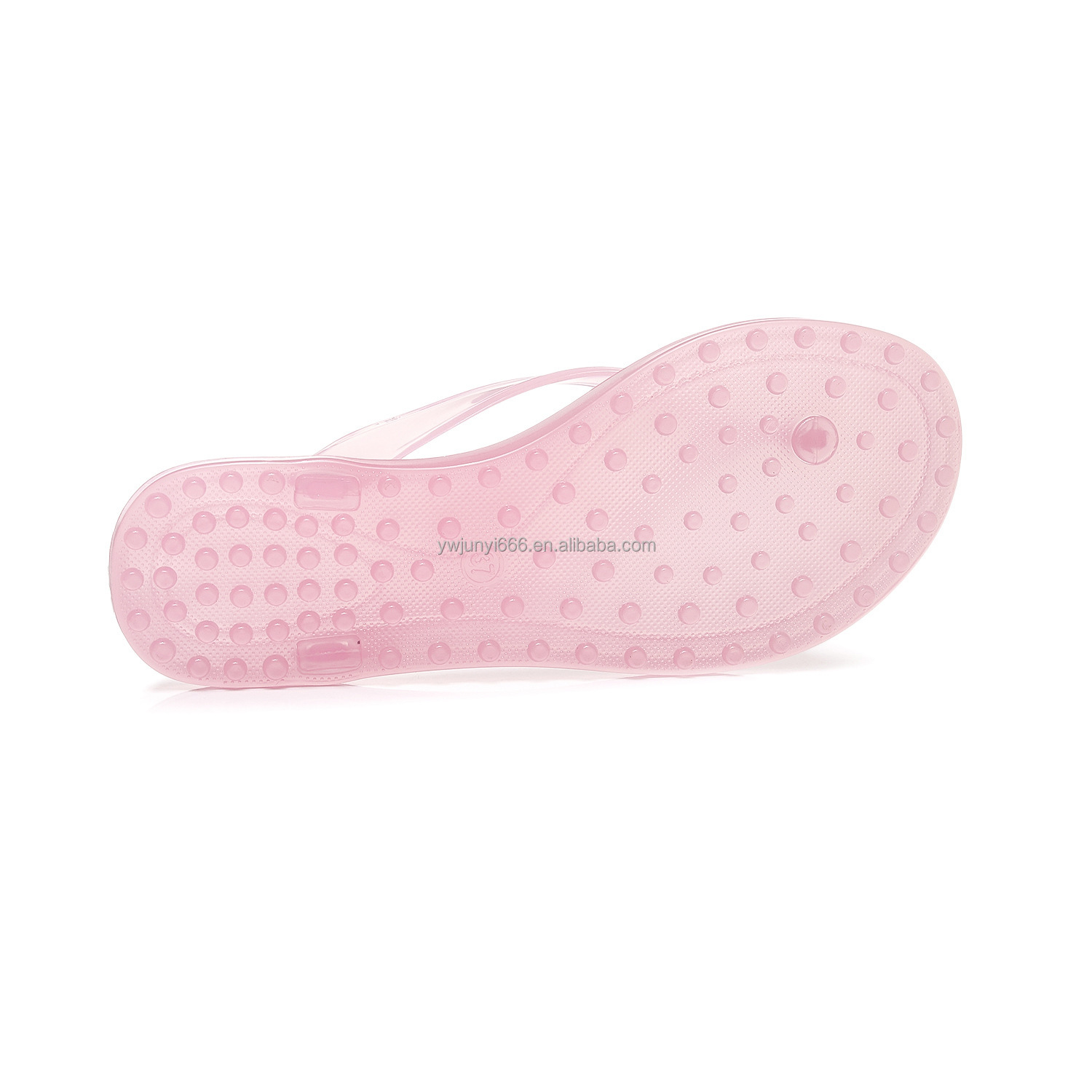 Fashion Versatile Women Plastic Jelly Flip Flops Flat Clip Toe Sandals Casual Outdoor Beach Thong Slippers for Summer detail
