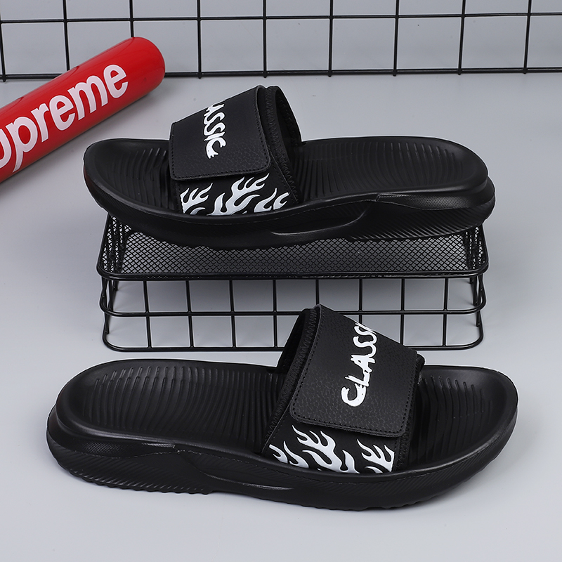 Manufacturers Wholesale Thick Bottom Sporty Outdoor Slippers Flip-flops Winter Summer EVA Outsole Split Leather Upper Cotton product view