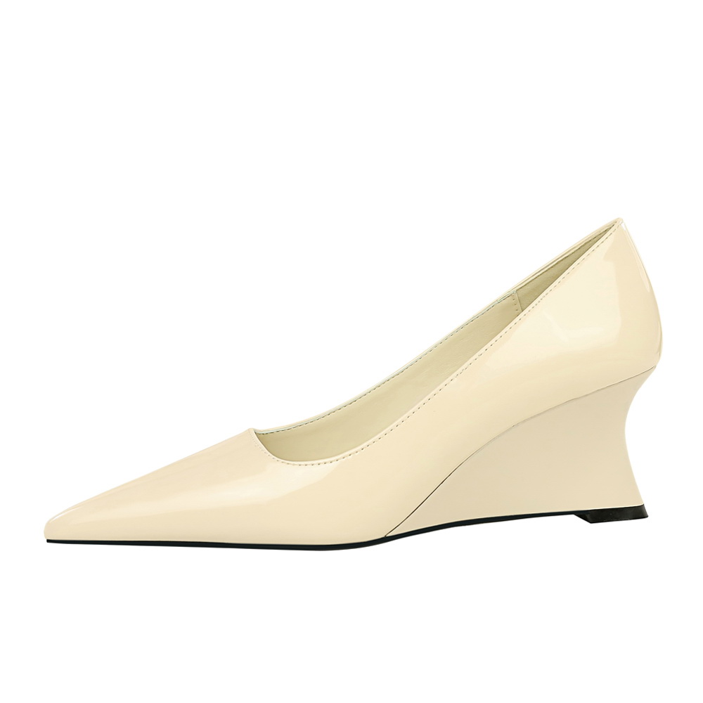 2905-1 BIGTREE European and American Style Fashion Banquet Wedge Shoes Women's Shoes High Heels Wedge Heels Shallow Mouth product view